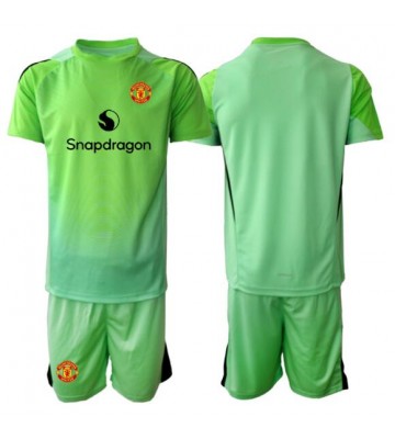 Manchester United Målmand Tredjetrøje Børn 2025-26 Kortærmet (+ Korte bukser)